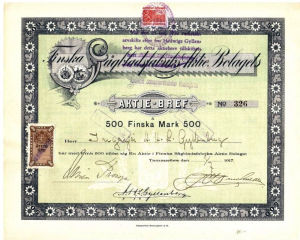 Finksa Sågblads Aktiebolag 1917