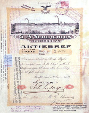 G.A.Serlachius Aktiebolag 1917
