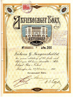 Aktiebolaget Börs 1916