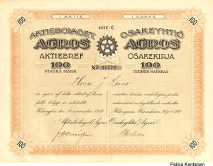 Osakeyhtiö Agros 1917