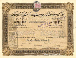 Ford Motor Company of Finland Oy 1929
